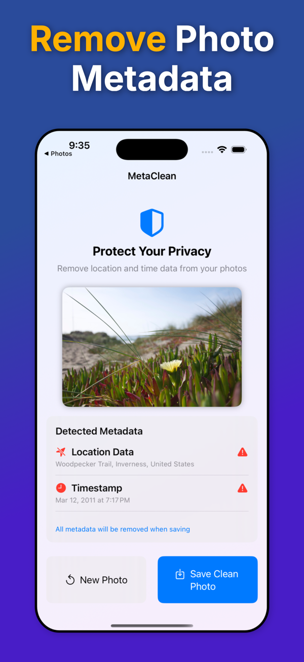 English Metadata Remover screen 1