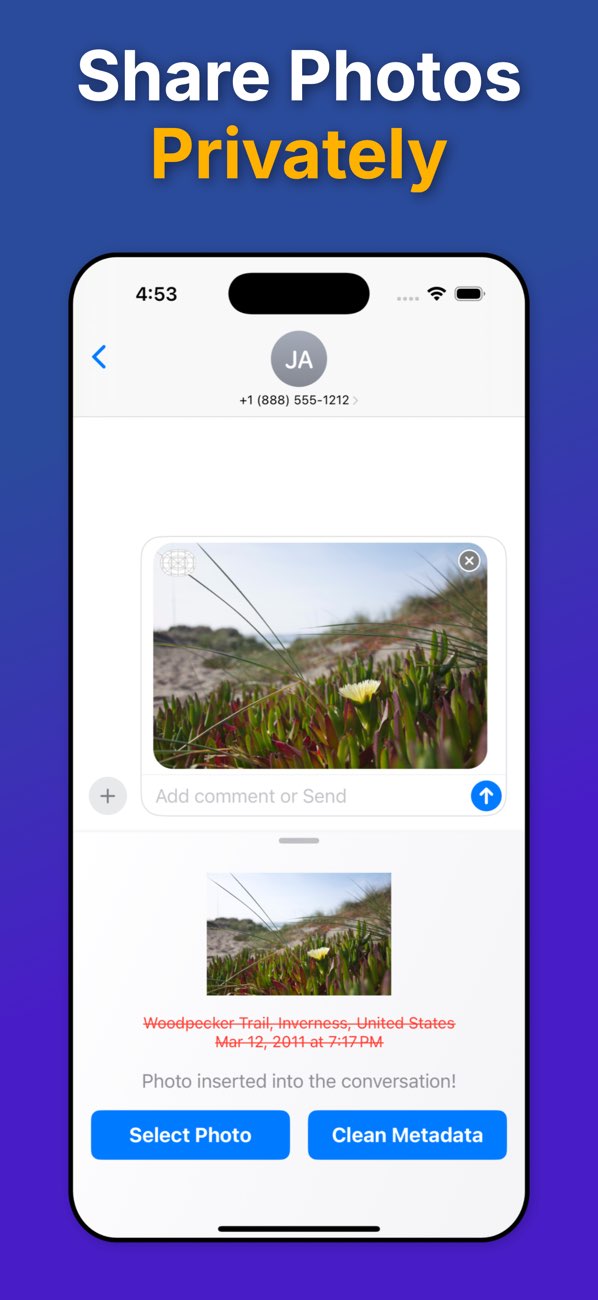 English Metadata Remover screen 3
